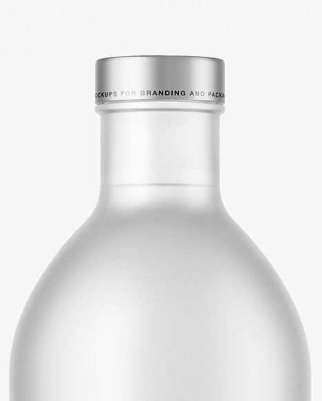 Frosted Glass Bottle Mockup PSD #2