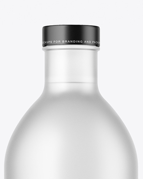 Frosted Glass Bottle Mockup PSD #1