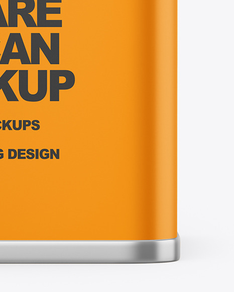 Matte Tin Can Mockup PSD #1