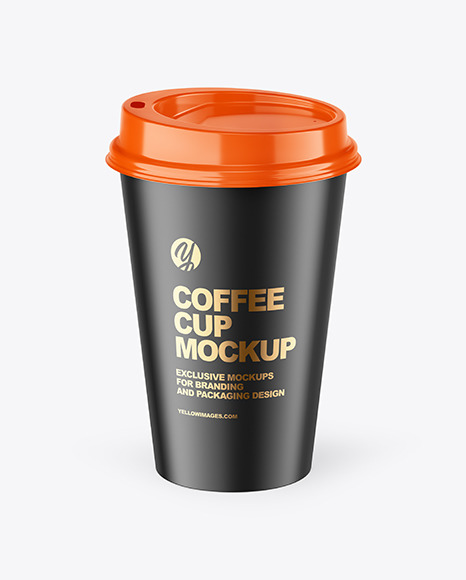 Matte Coffee Cup Mockup cap 95689