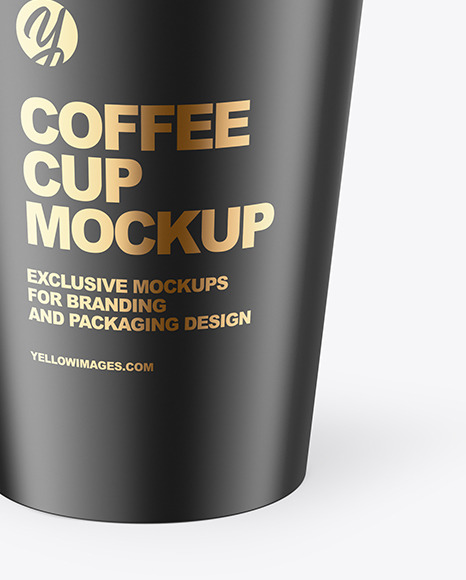 Matte Coffee Cup Mockup fast-food 95693