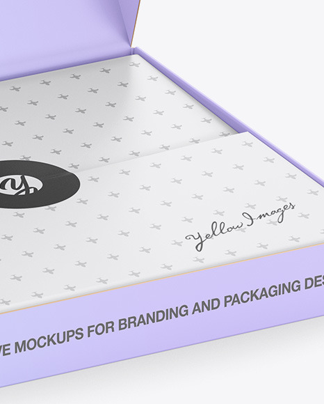 Opened Box Mockup PSD #1