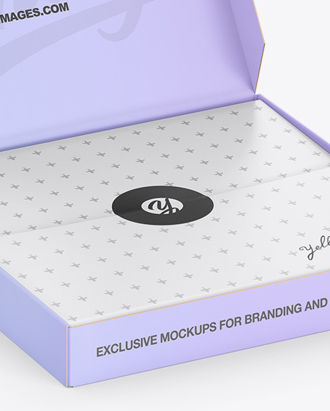Opened Box Mockup PSD #6