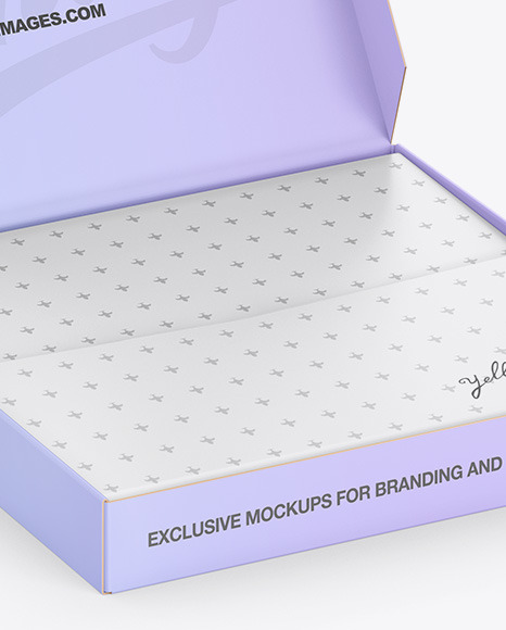 Opened Box Mockup PSD #7