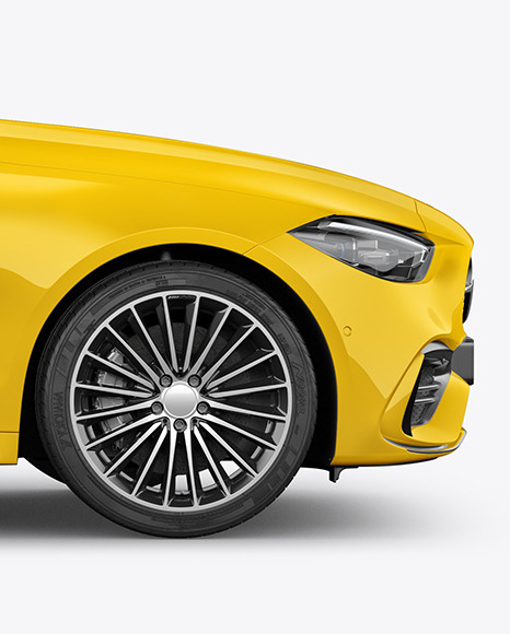 Compact Executive Car Mockup - Side View Compact Executive Car Mockup - Side View
