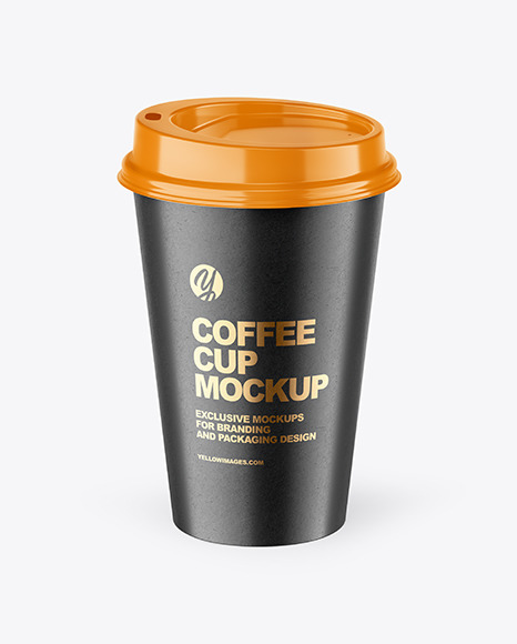 Kraft Coffee Cup Mockup cap 95651