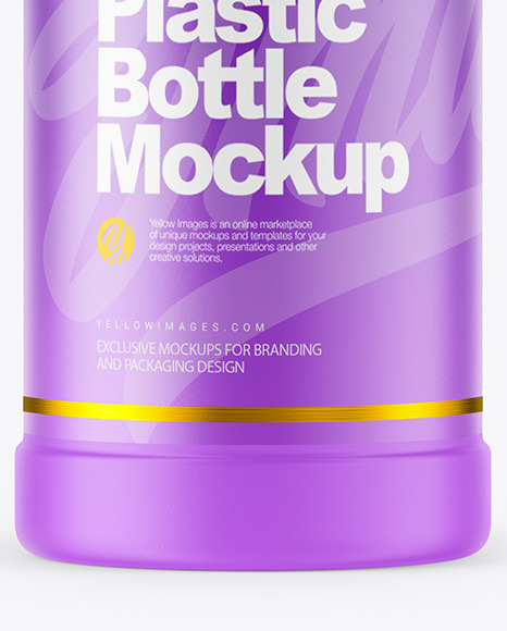 Mate Plastic Bottle Mockup PSD #1