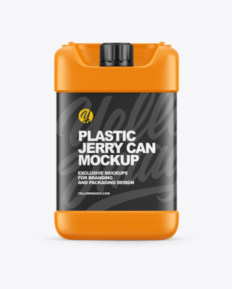 Plastic Jerry Can Mockup