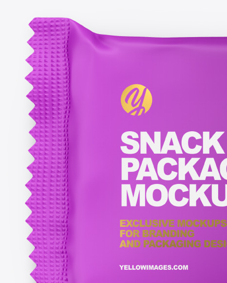 Matte Snack Bar Mockup PSD #2