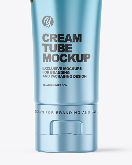 Metallic Cosmetic Tube Mockup PSD #6