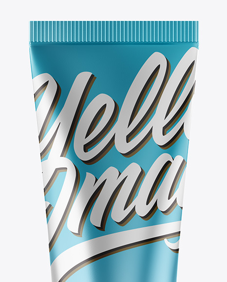 Metallic Cosmetic Tube Mockup PSD #7