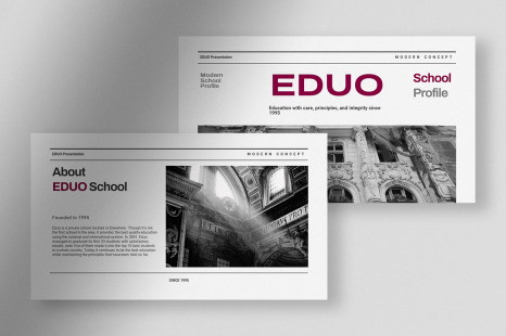Eduo - Modern School Profile PPT