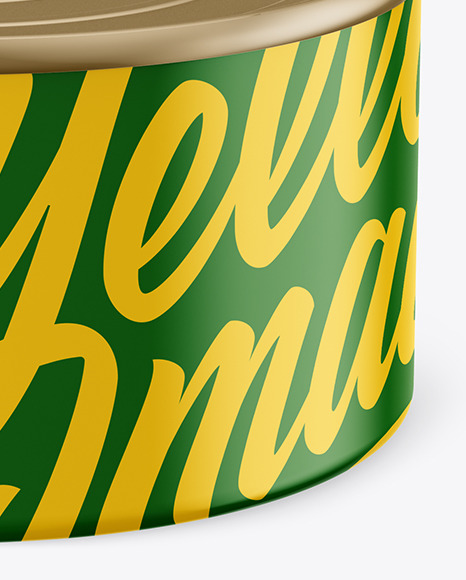 Glossy Tin Can Mockup PSD #1