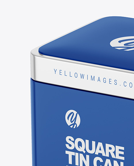 Glossy Tin Can Mockup PSD #2
