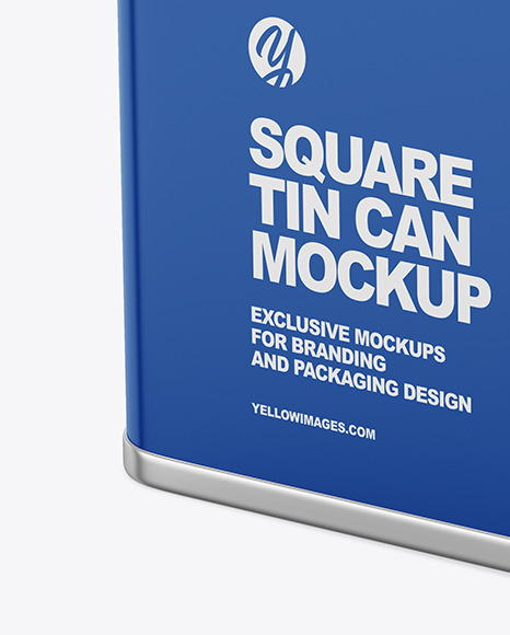 Glossy Tin Can Mockup PSD #1