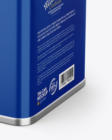 Glossy Tin Can Mockup PSD #6