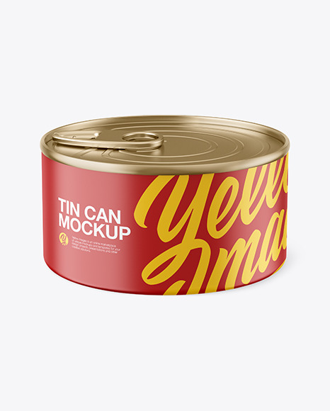 Matte Tin Can Mockup