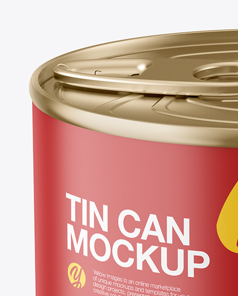 Matte Tin Can Mockup PSD #2