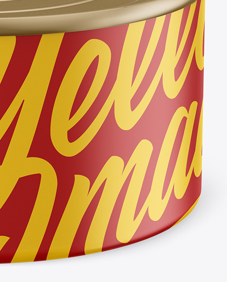 Matte Tin Can Mockup PSD #1