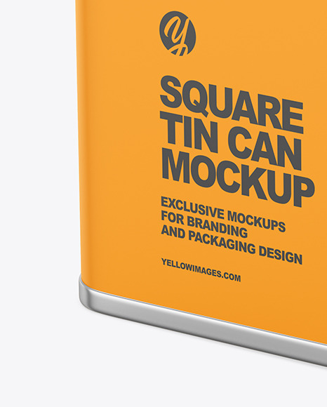 Matte Tin Can Mockup PSD #1