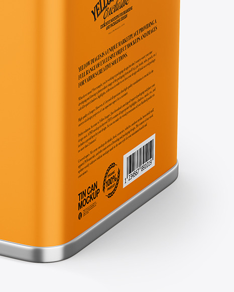 Matte Tin Can Mockup PSD #6