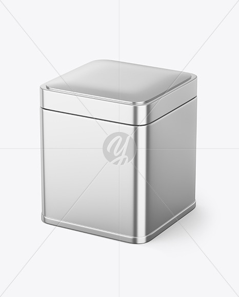 Metallic Tin Can Mockup PSD #3