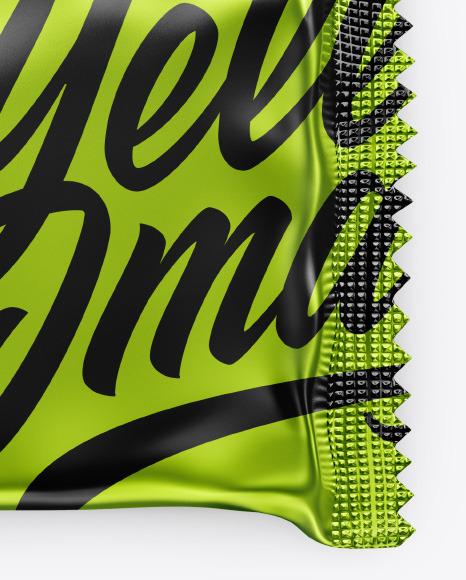 Metallic Snack Bar Mockup PSD #1