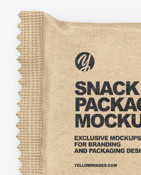 Kraft Snack Bar Mockup PSD #2