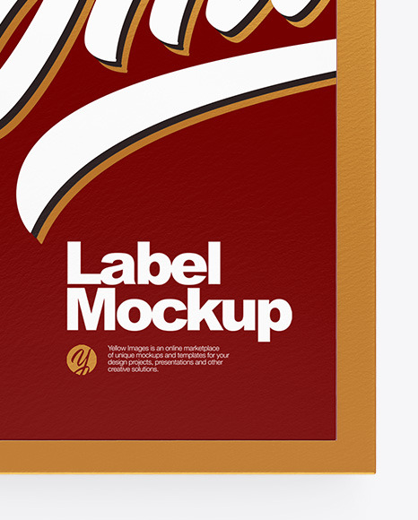 Clothing Label Mockup PSD #7