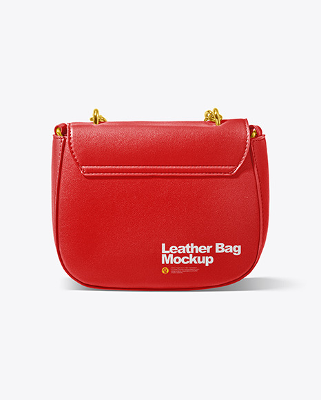 Leather Bag Mockup - Back View