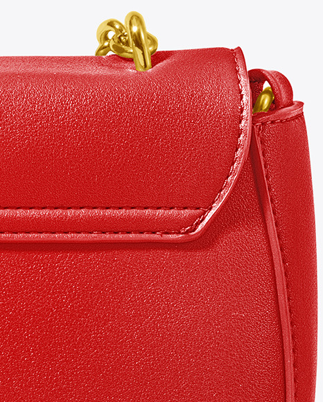 Leather Bag Mockup   Back View PSD #1