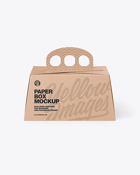 CAKE BOX WITH HANDLE MOCKUPS