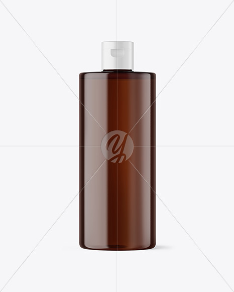 Amber Cosmetic Bottle Mockup PSD #1