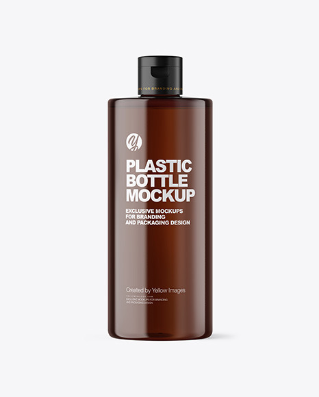 Amber Cosmetic Bottle Mockup PSD #3