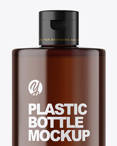 Amber Cosmetic Bottle Mockup PSD #4