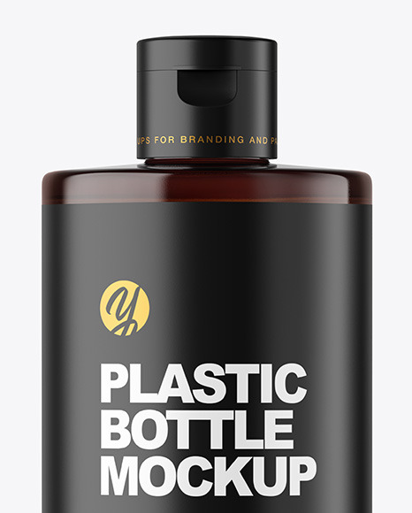 Amber Cosmetic Bottle Mockup PSD #5