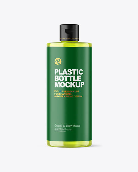 Color Plastic Cosmetic Bottle Mockup