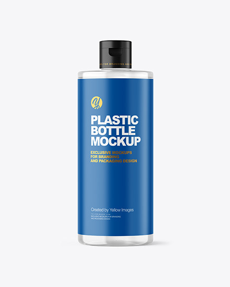 Clear Cosmetic Bottle Mockup
