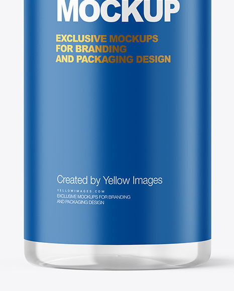 Clear Cosmetic Bottle Mockup PSD #7