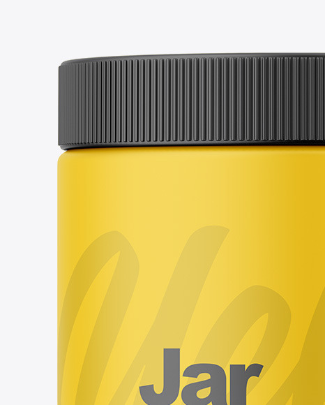 Matte Jar Mockup PSD #3