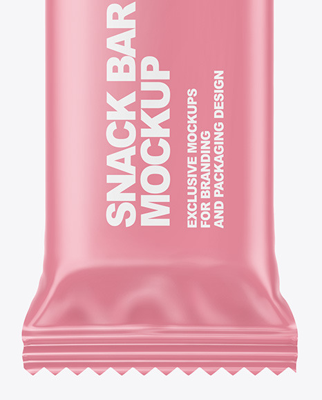 Matte Snack Bar Mockup PSD #6