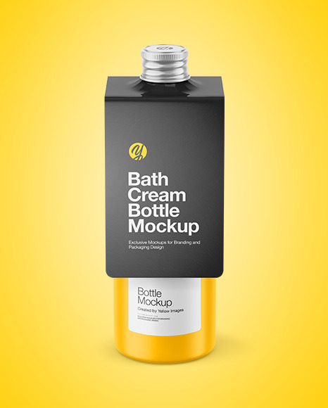 Matte Bottle w/ Glossy Label Mockup bottle 84178