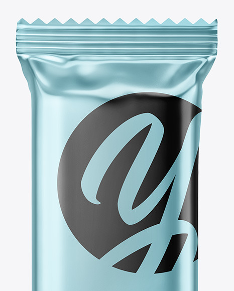 Metallic Snack Bar Mockup PSD #1