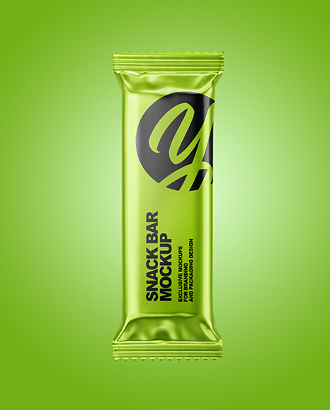 Metallic Snack Bar Mockup PSD #7