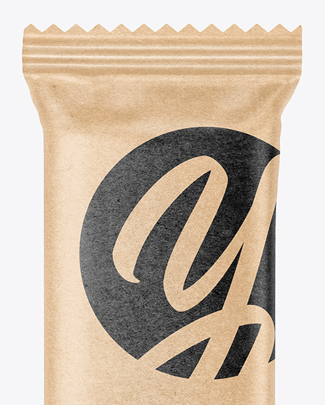 Kraft Paper Snack Bar Mockup PSD #1