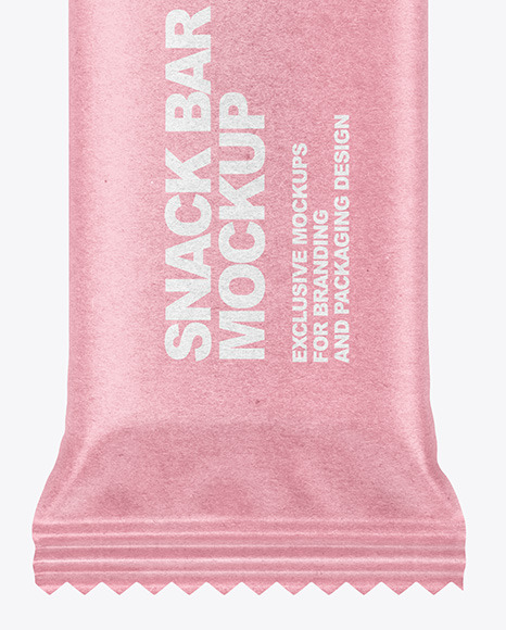 Kraft Paper Snack Bar Mockup PSD #6