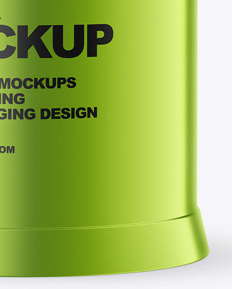 Metallized Plastic Jar Mockup PSD #4