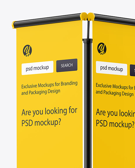 Advertising Stand Mockup PSD #2