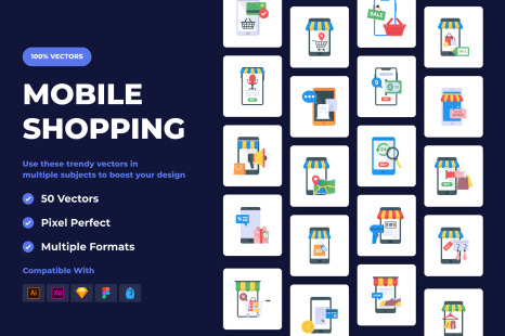 50 Mobile Shopping Icons