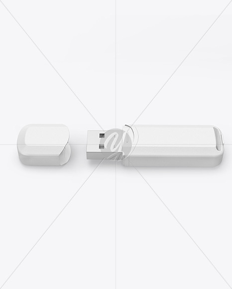 Textured USB Flash Drive Mockup PSD #3